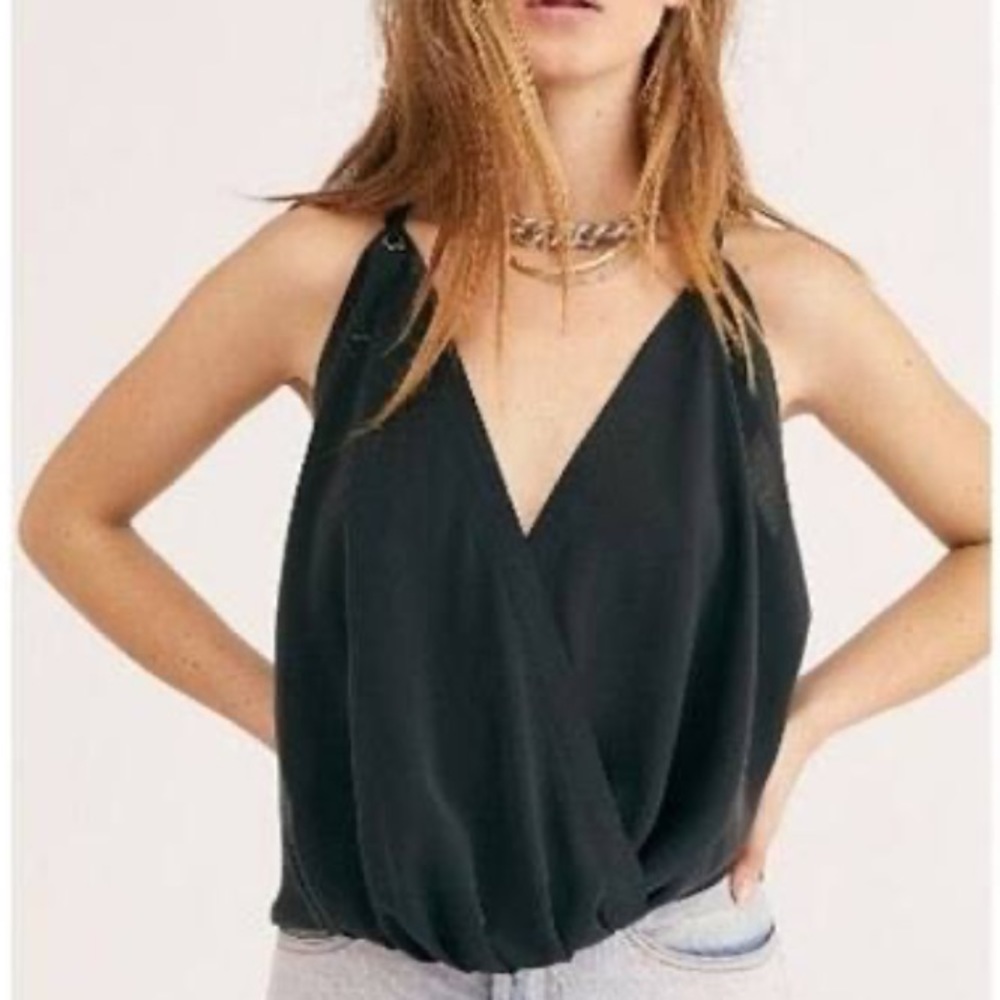 NWT free people All Mine black Tank sz Med